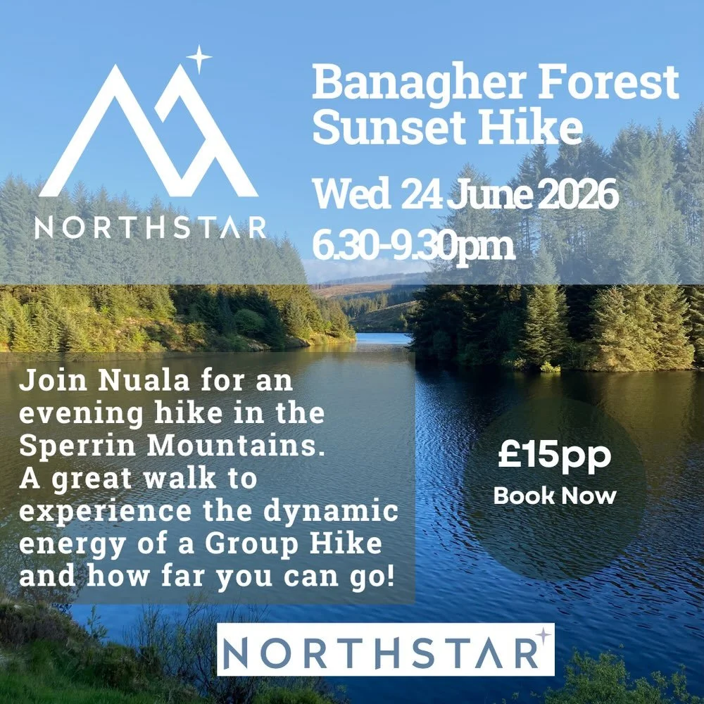 Whether you&rsquo;re looking for connection, friendship, nature, movement or an escape - I&rsquo;m here to walk with you ✨💫🤗

Come join Nuala on Wednesday 24 June 2026 from 6.30-9.30pm for a beautiful evening hike through Banagher Forest.

Nestled 
