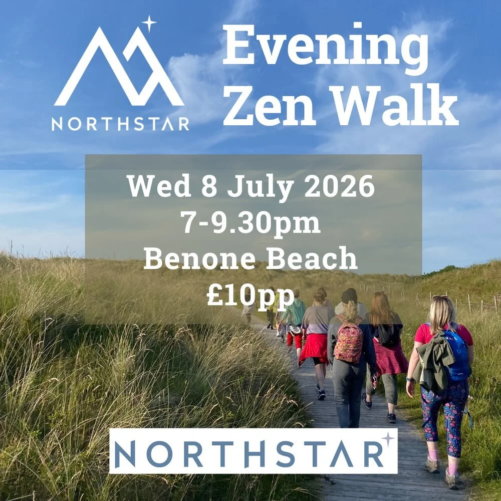 Evening Zen Walk at Benone Beach - Wednesday 8 July 2026 from 7-9.30pm.

Join Nuala on a mindful walk from dunes to shore.

As evening settles and the light softens, we begin our Zen walk from the Benone Tourist Complex, stepping quietly onto the woo