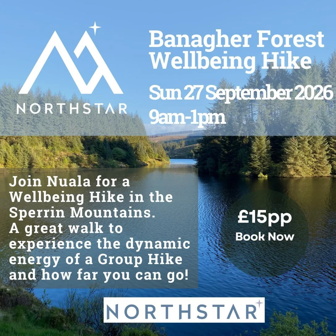 🍂 Autumn Wellbeing Hike &ndash; Banagher Forest 🍂

Sunday 27 September 2026 | 9am&ndash;1pm

Come join Nuala for a beautiful autumnal morning hike through the golden woodlands and tranquil trails of Banagher Forest, a hidden gem in the Sperrin Moun
