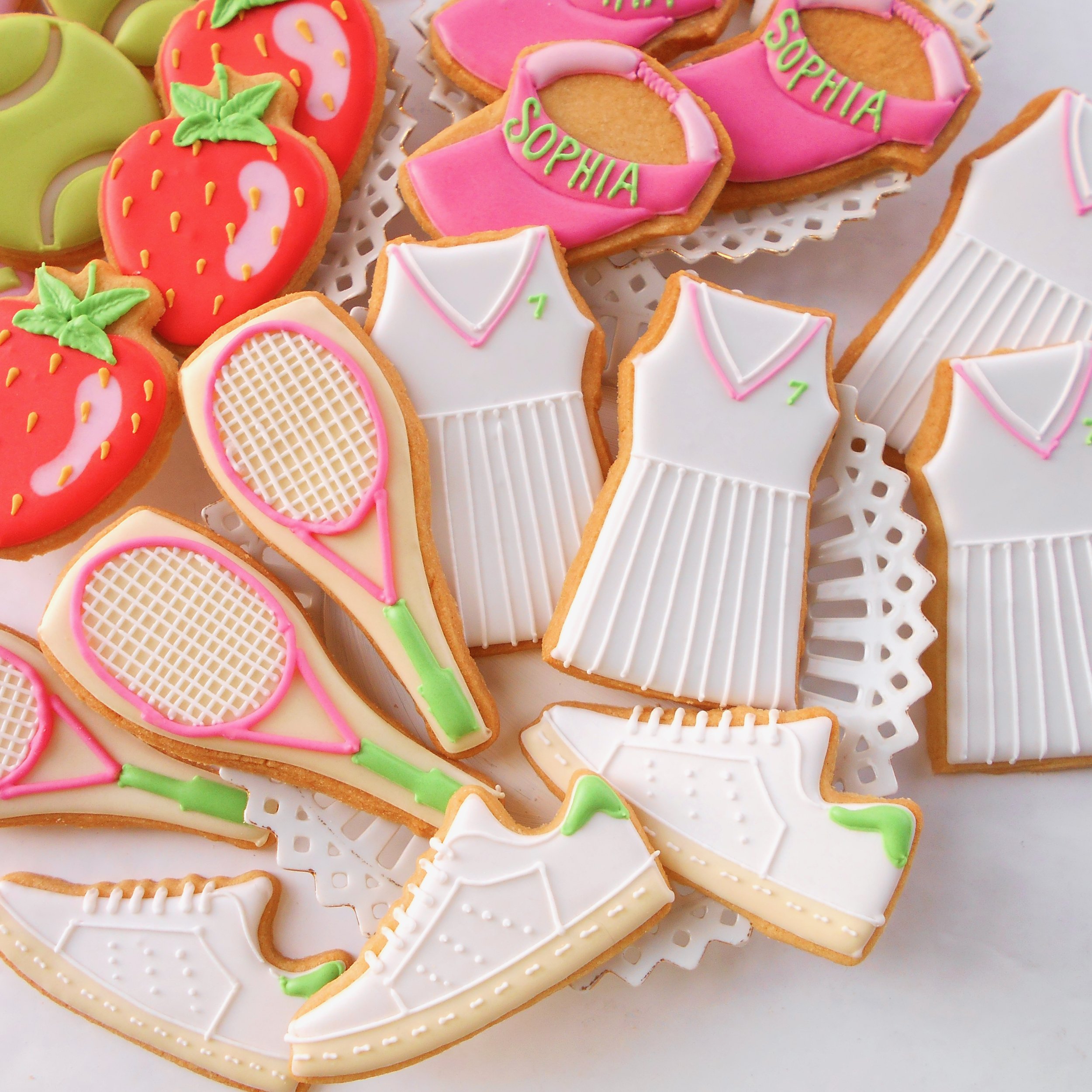 Sophia's Tennis Biscuits by TAKE THE BISCUIT