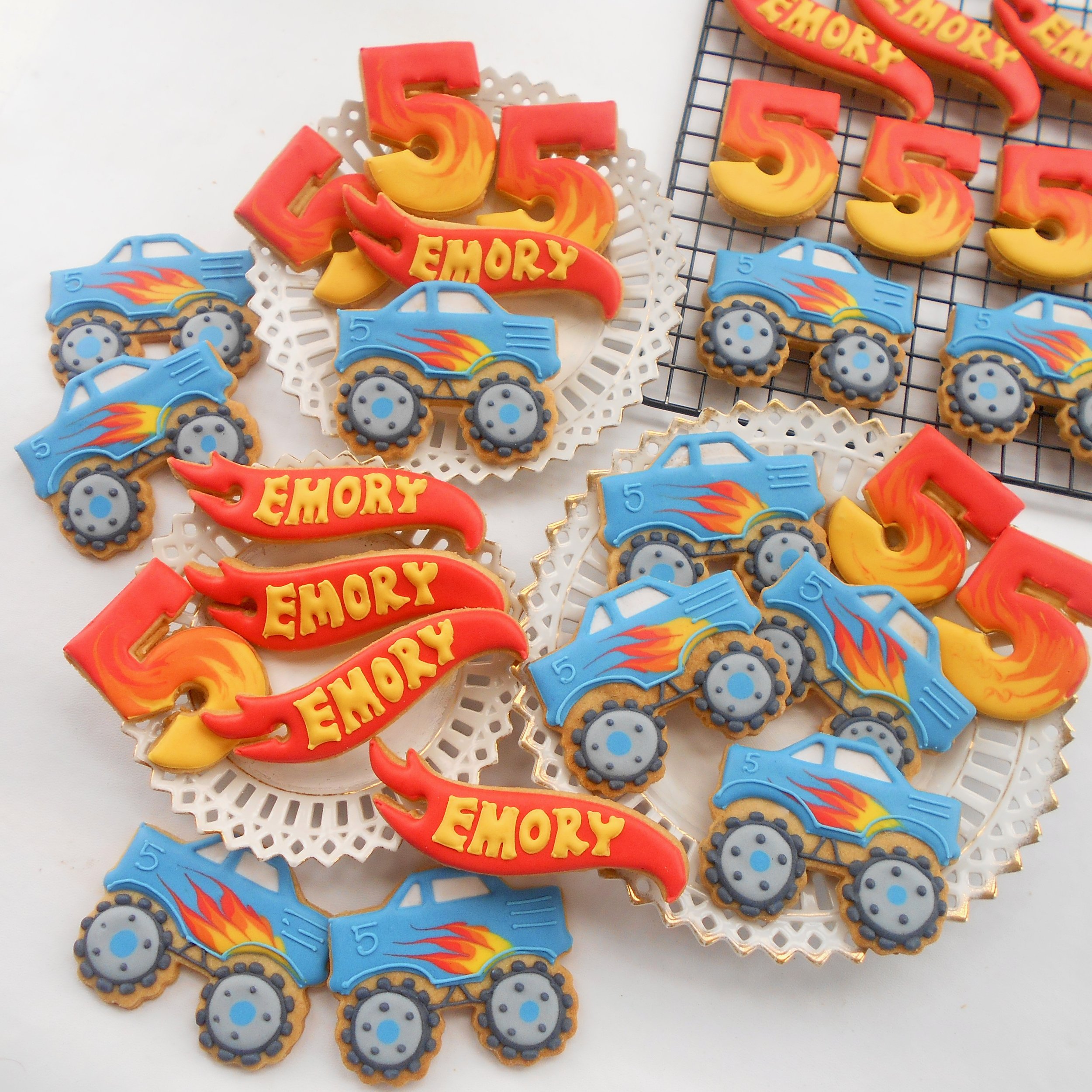 Hot Wheels Monster truck biscuits for Emory by TAKE THE BISCUIT