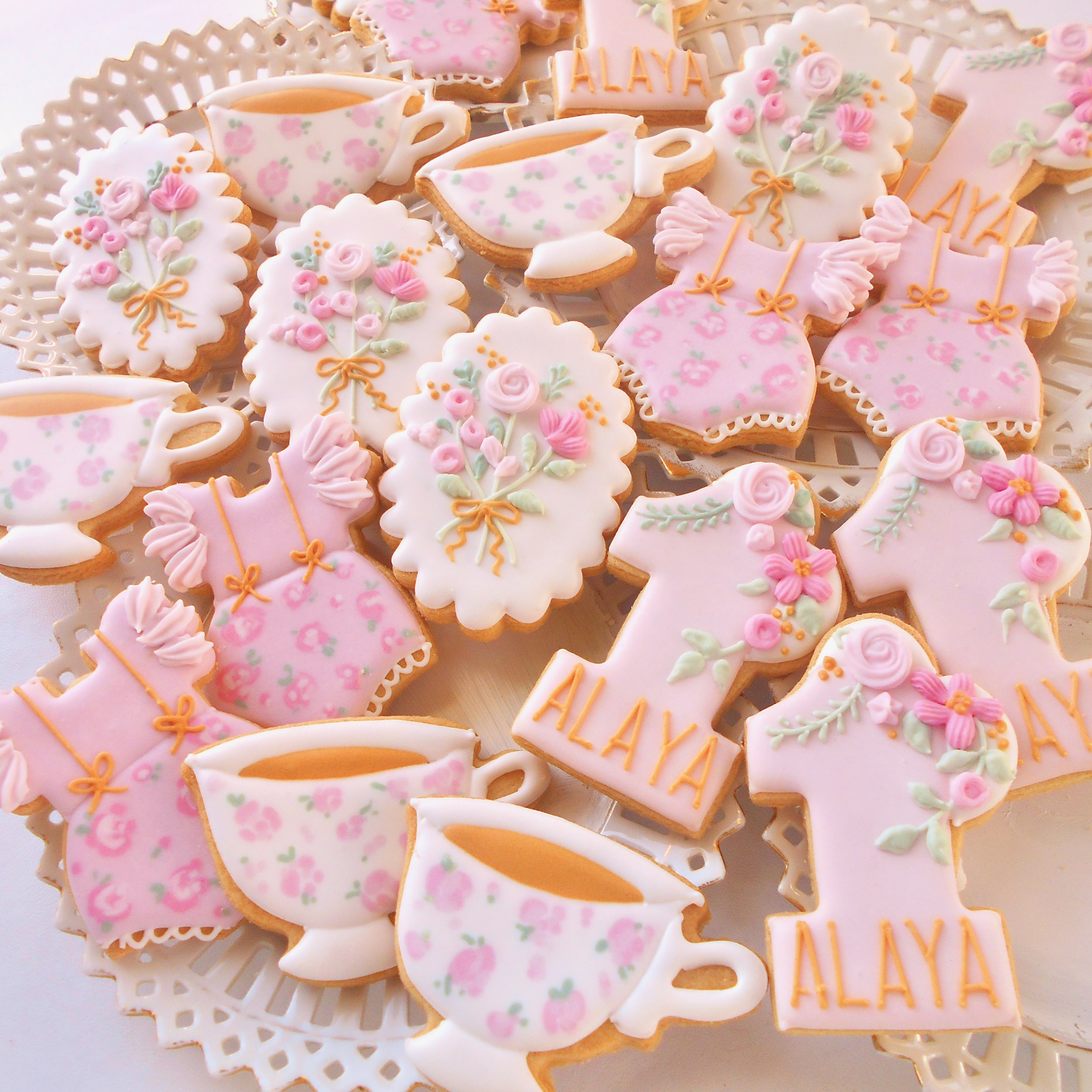 Alaya's First Birthday Biscuits by TAKE THE BISCUIT