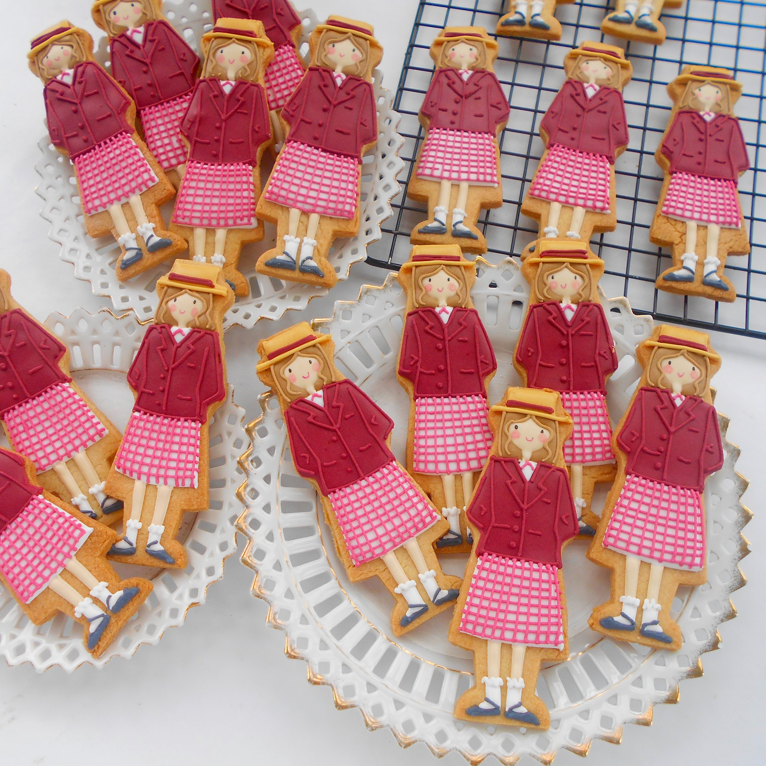 Pembridge Girls summer uniform biscuits by TAKE THE BISCUIT