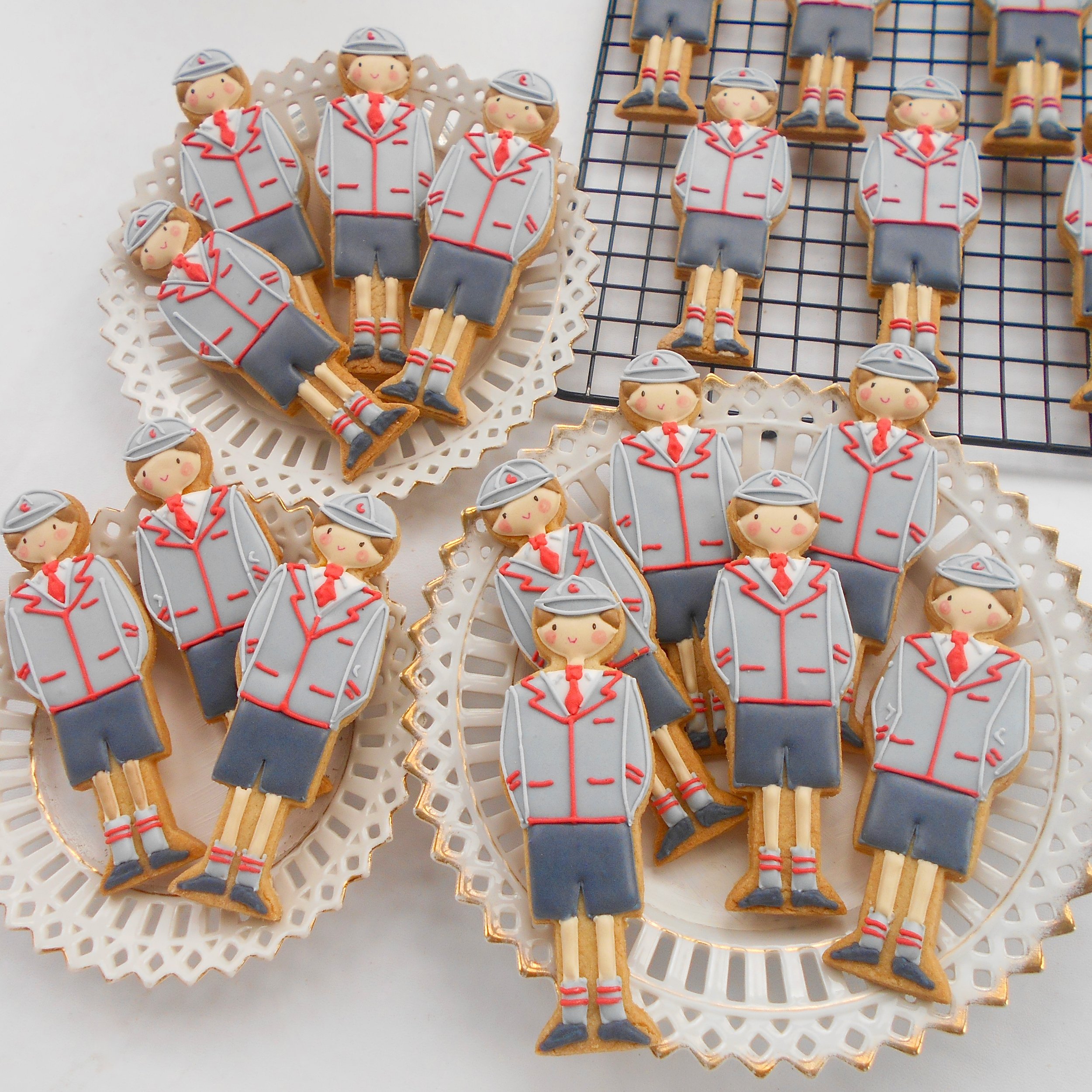 Wetherby Boys summer uniform biscuits by TAKE THE BISCUIT