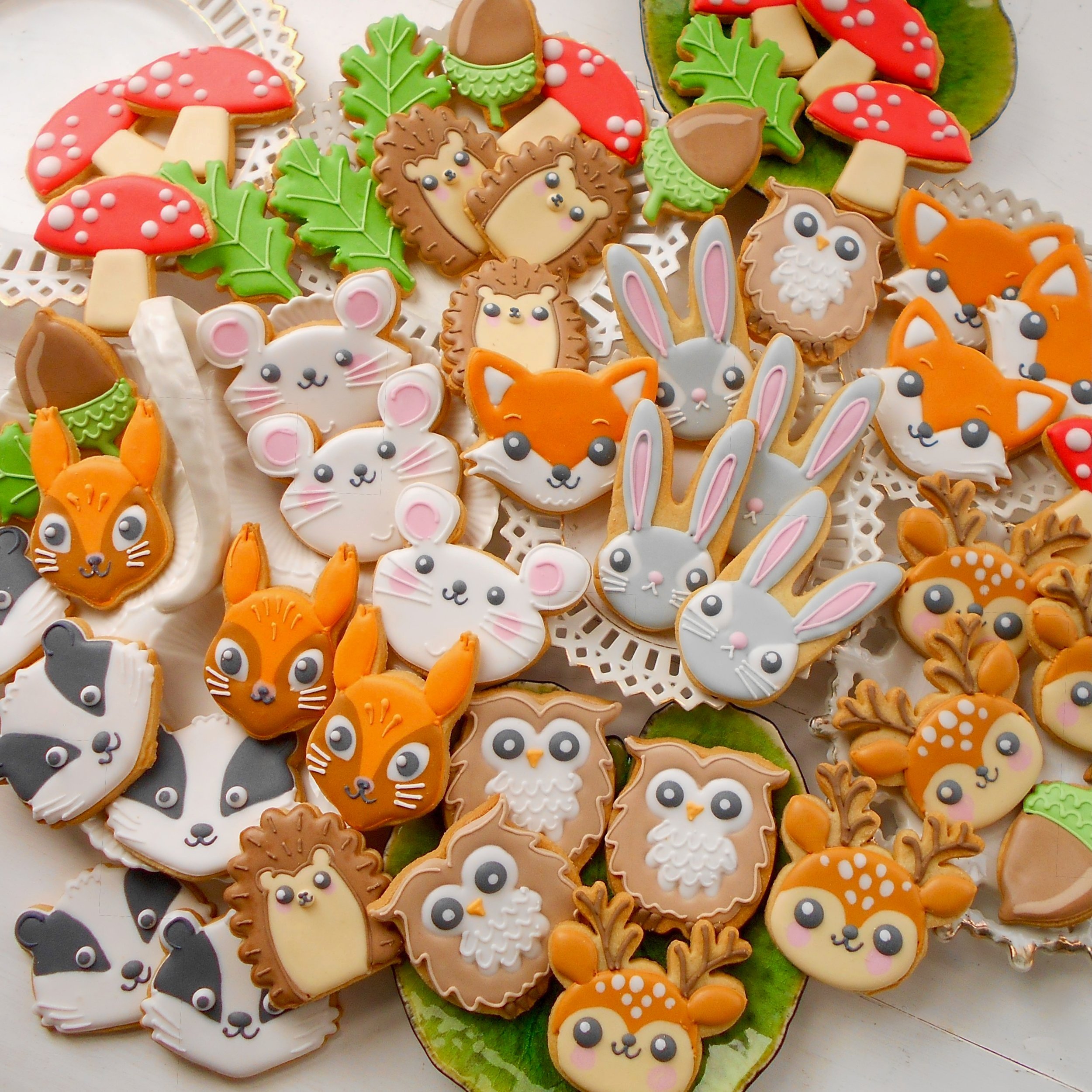 Woodland Creature biscuits by TAKE THE BISCUIT