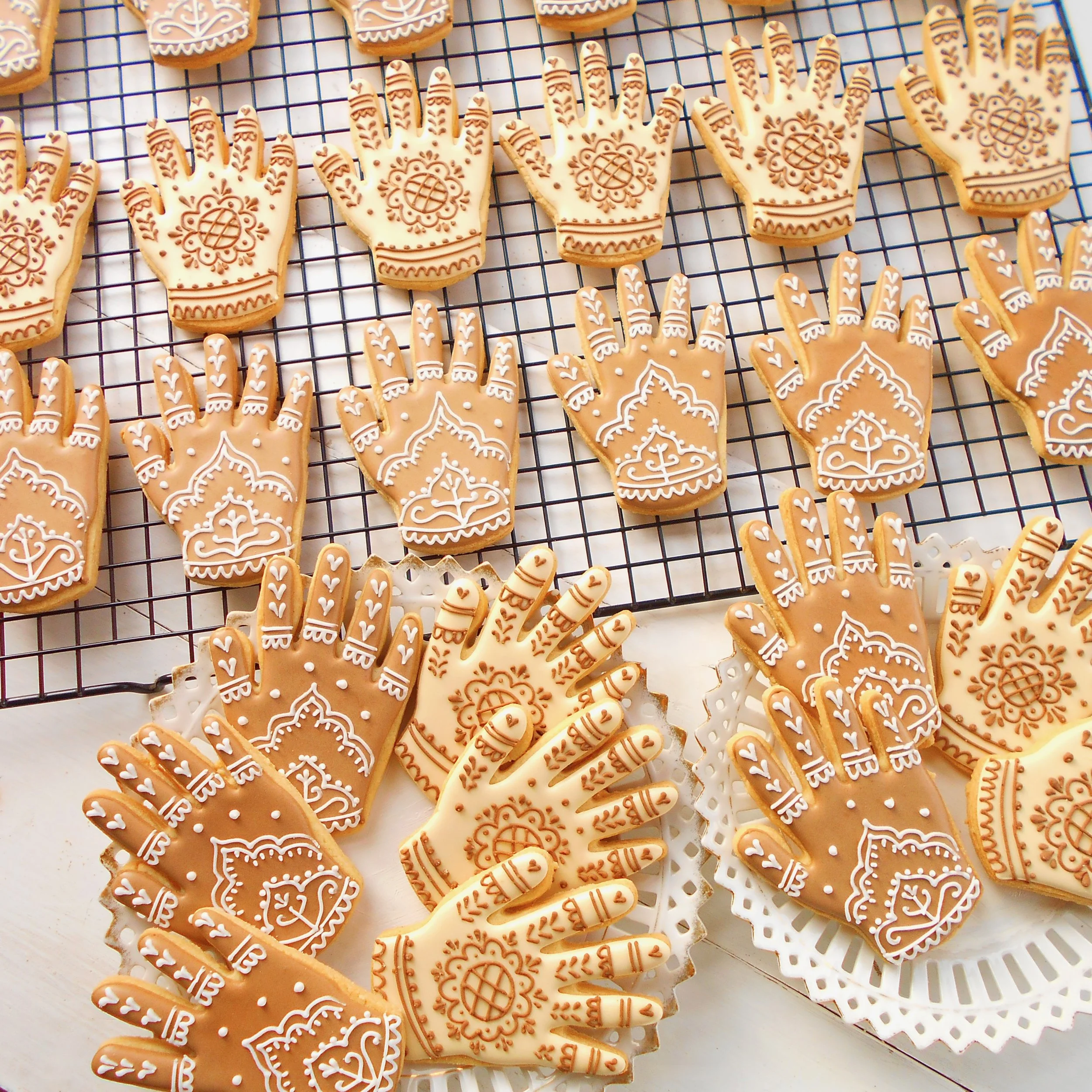 Mehendi Hands for Sophie and Priyan