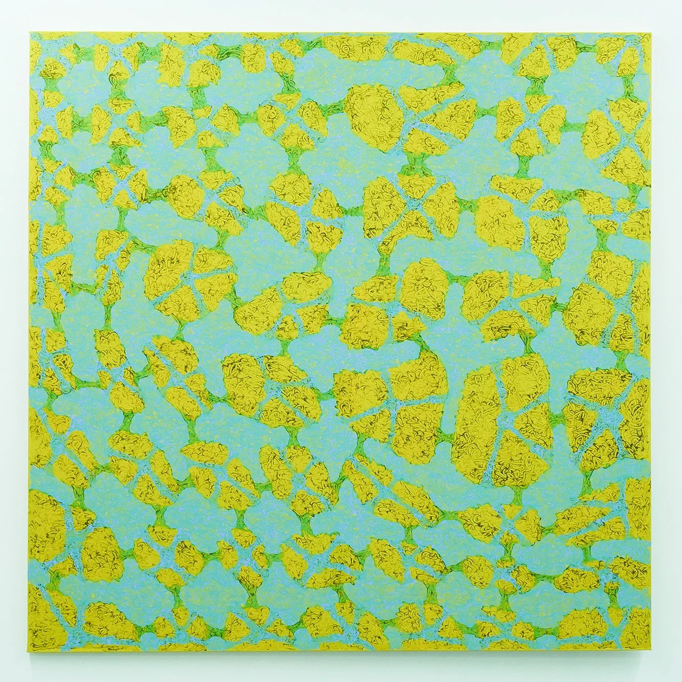  Title: The Pattern: Systemic Appearance (02)  Technique: Acrylic on Canvas  Size: 130x130 cm  Year: 2025     