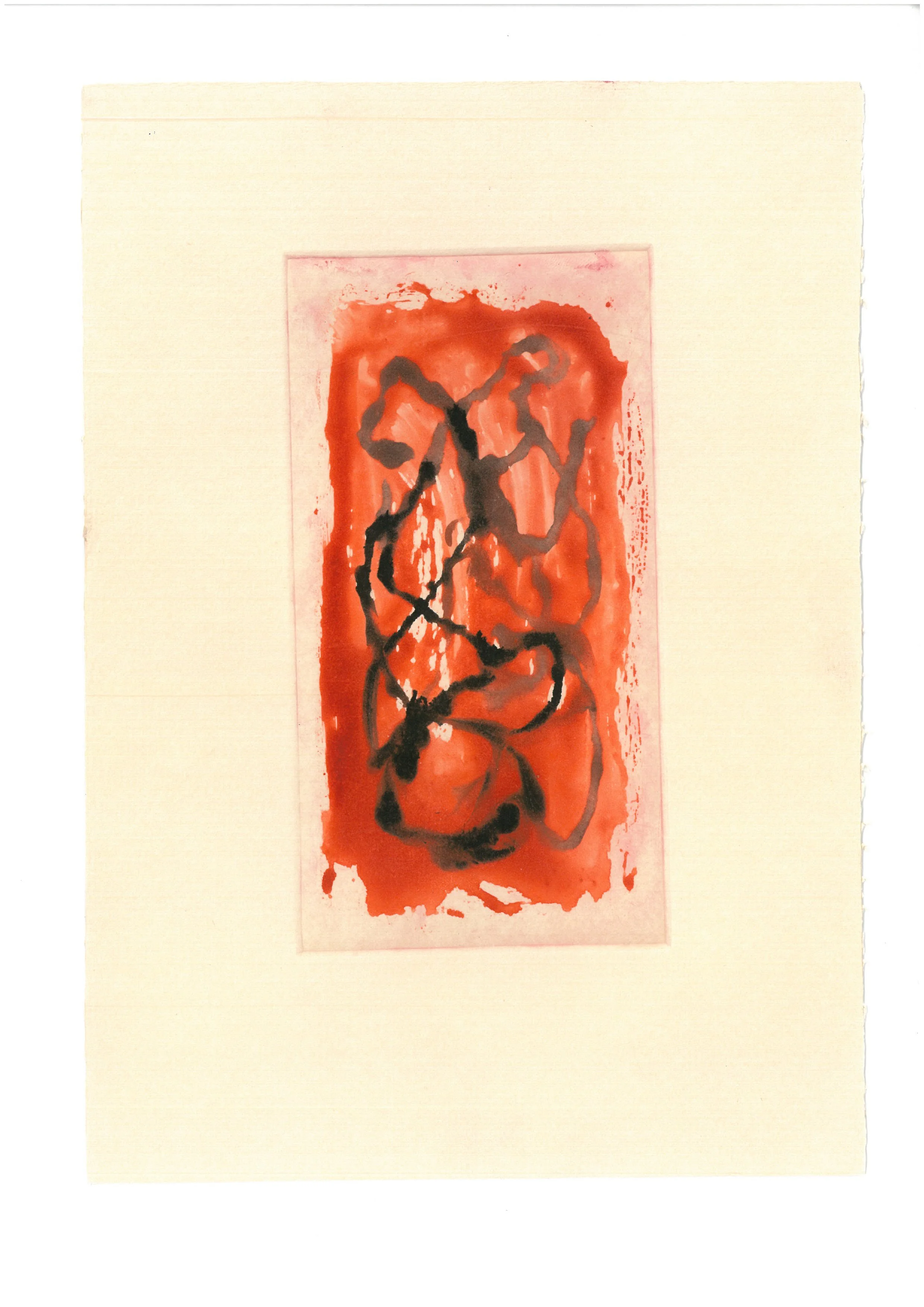  Title: Image As Event (01)  Technique: Monotype, Gouache, and Watercolour on Paper  Size: 21x29.7 cm  Year: 2025    