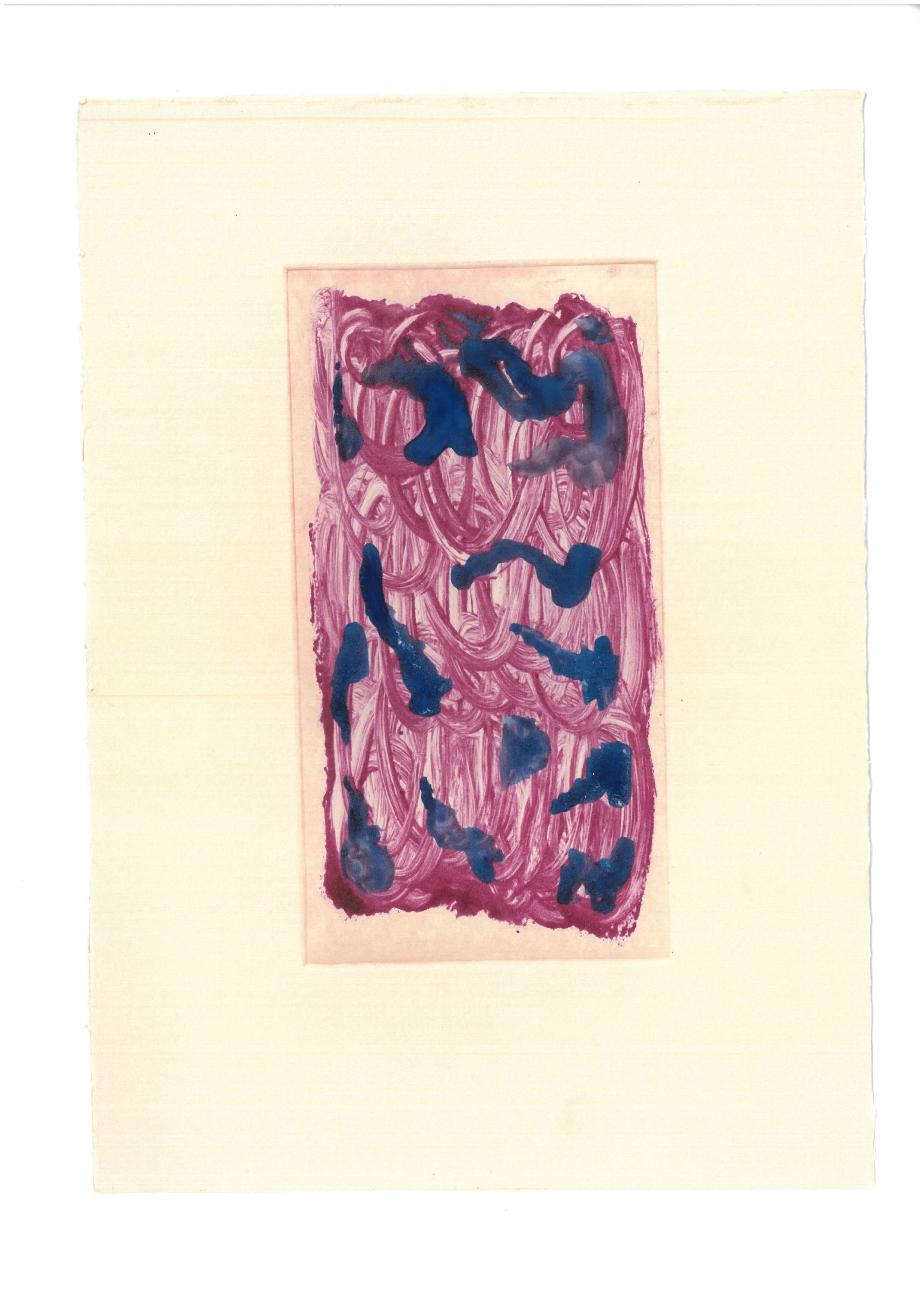  Title: Image As Event (03)  Technique: Monotype, Gouache, and Watercolour on Paper  Size: 21x29.7 cm  Year: 2025    