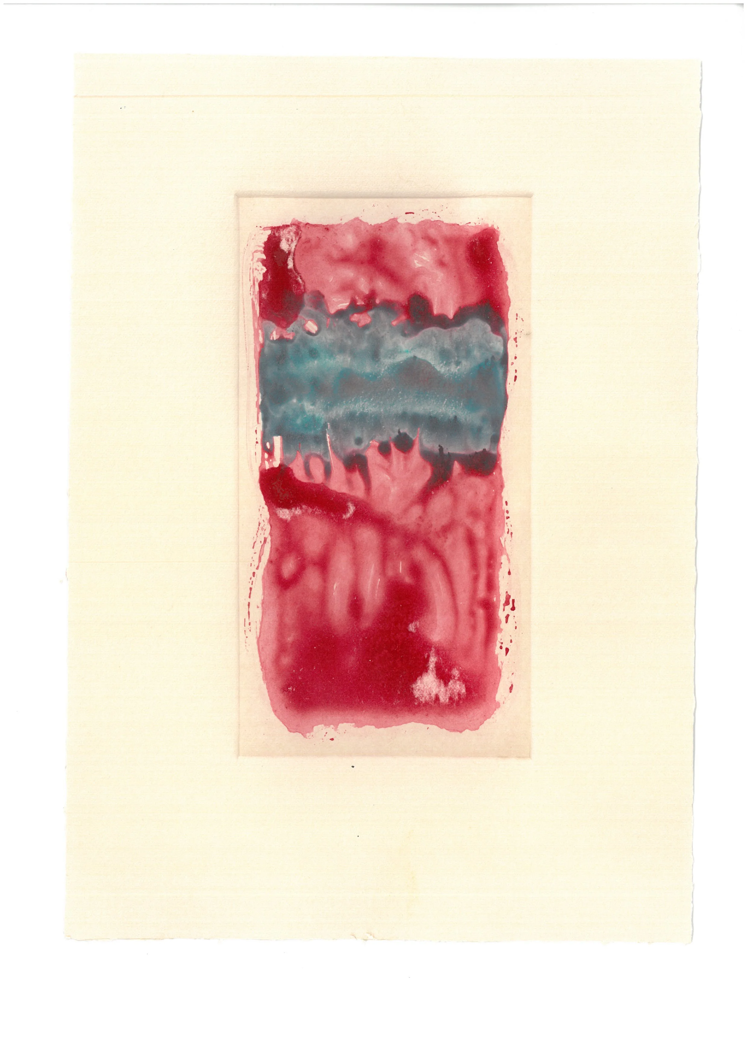  Title: Image As Event (14)  Technique: Monotype, Gouache, and Watercolour on Paper  Size: 21x29.7 cm  Year: 2025    