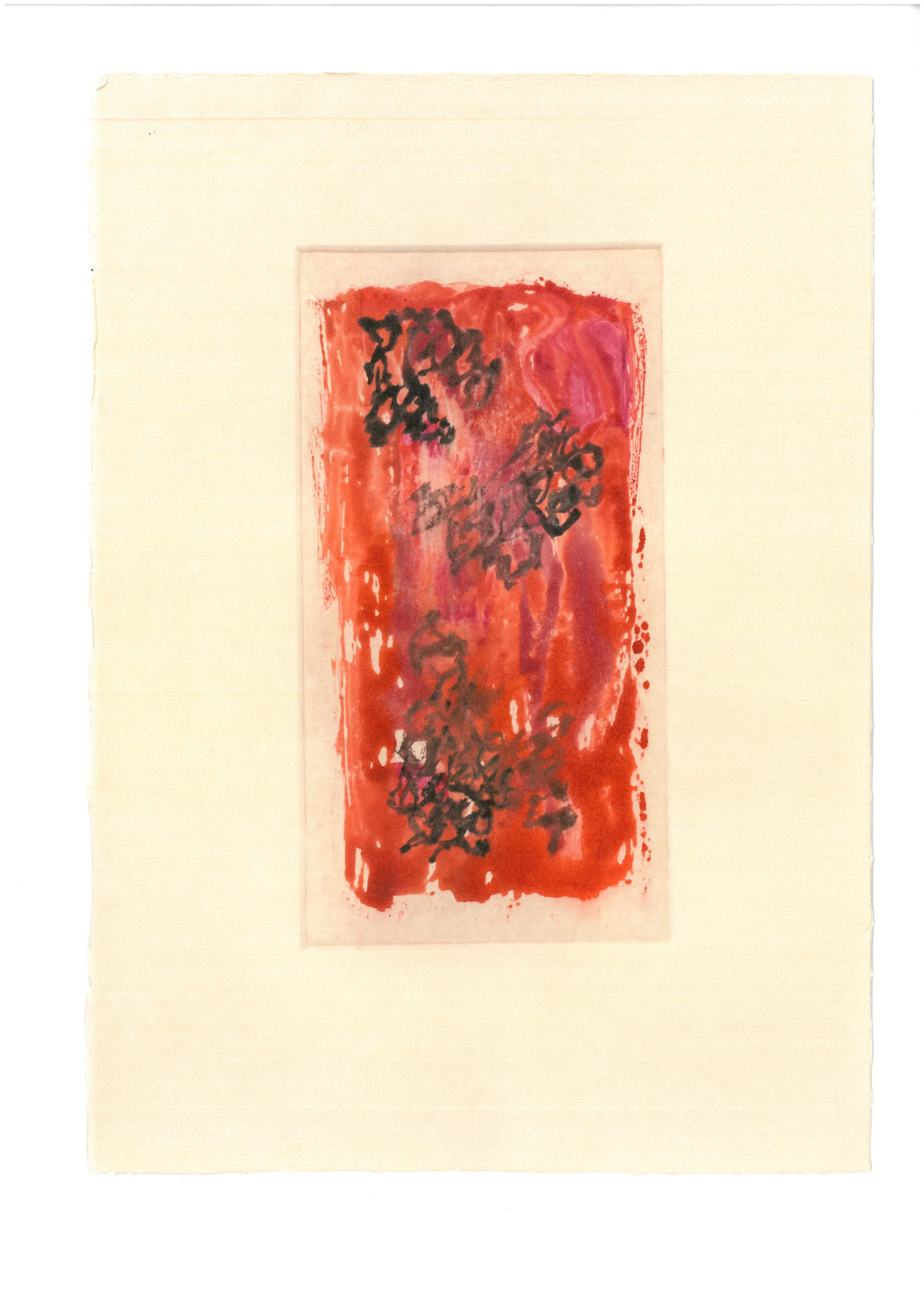  Title: Image As Event (18)  Technique: Monotype, Gouache, and Watercolour on Paper  Size: 21x29.7 cm  Year: 2025    