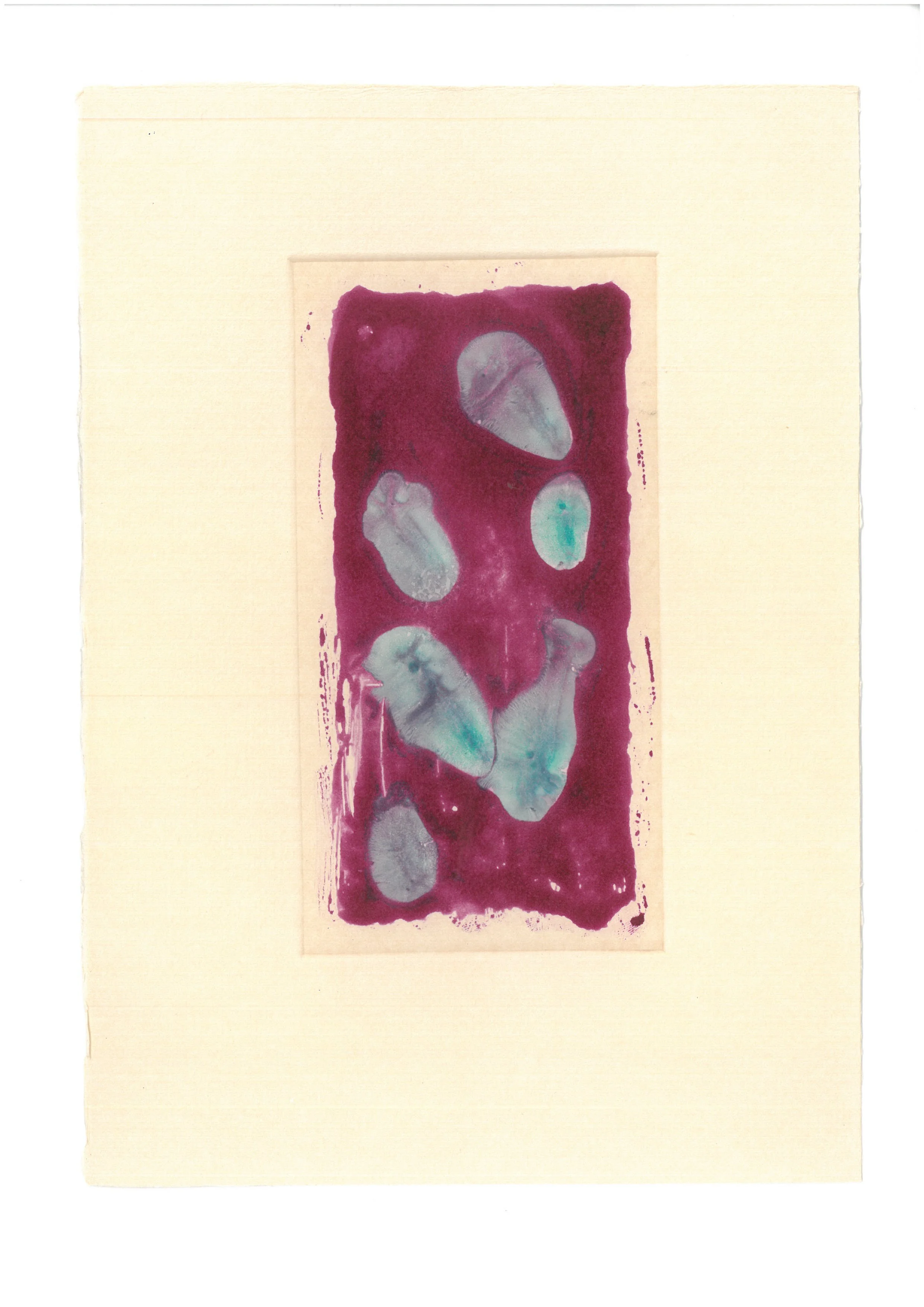  Title: Image As Event (21)  Technique: Monotype, Gouache, and Watercolour on Paper  Size: 21x29.7 cm  Year: 2025    