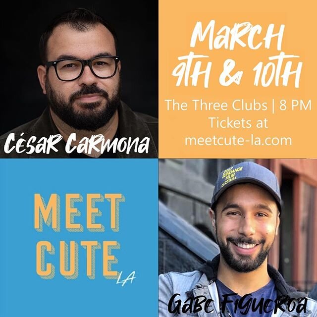 10 days out and you know what that means... it&rsquo;s MeetCute roll call! Meet the dynamic duo behind &ldquo;Better than Grindr&rdquo;- playwright @theatergeekc and @gabejfigueroa. Get your tix today- we will sell out!