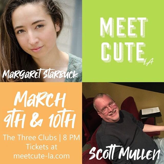 We&rsquo;re six days out from next MeetCute! Are you ready for a wild ride? Come see &ldquo;Coaster&rdquo; by Scott Mullen, directed by @margarstar. 🎢🤢👩&zwj;❤️&zwj;💋&zwj;👨 We can&rsquo;t wait to see this fab team in action! #meetcutela #lathtr