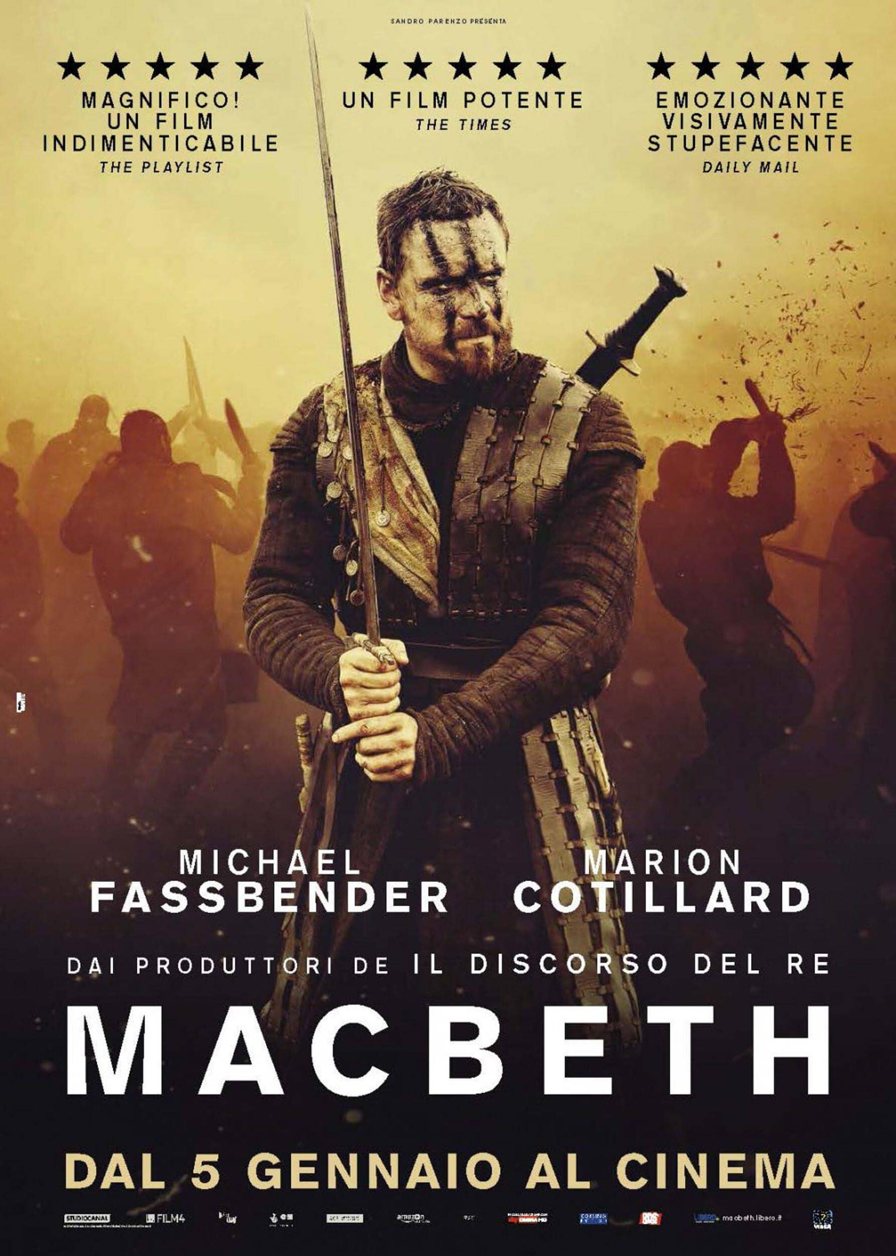 Michael Fassbender War movie 42"x24" Poster 001 Macbeth 