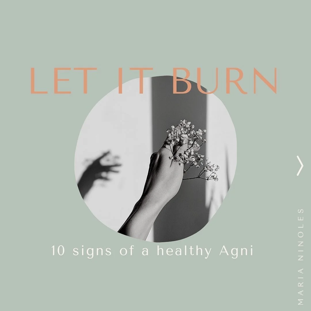 ʟᴇᴛ ɪᴛ ʙᴜʀɴ...⁠
⁠
Agni, the energy of transformation, is like the alchemist converting core elements into precious ones for us to physically and mentally digest them.⁠
⁠
Balanced Agni= Healthy long life; it governs our digestion, strength, vitality, 