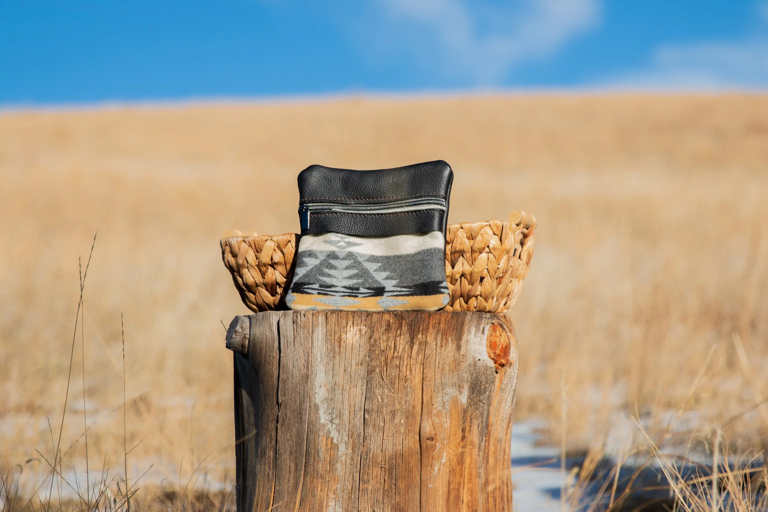 Black leather and Pendleton