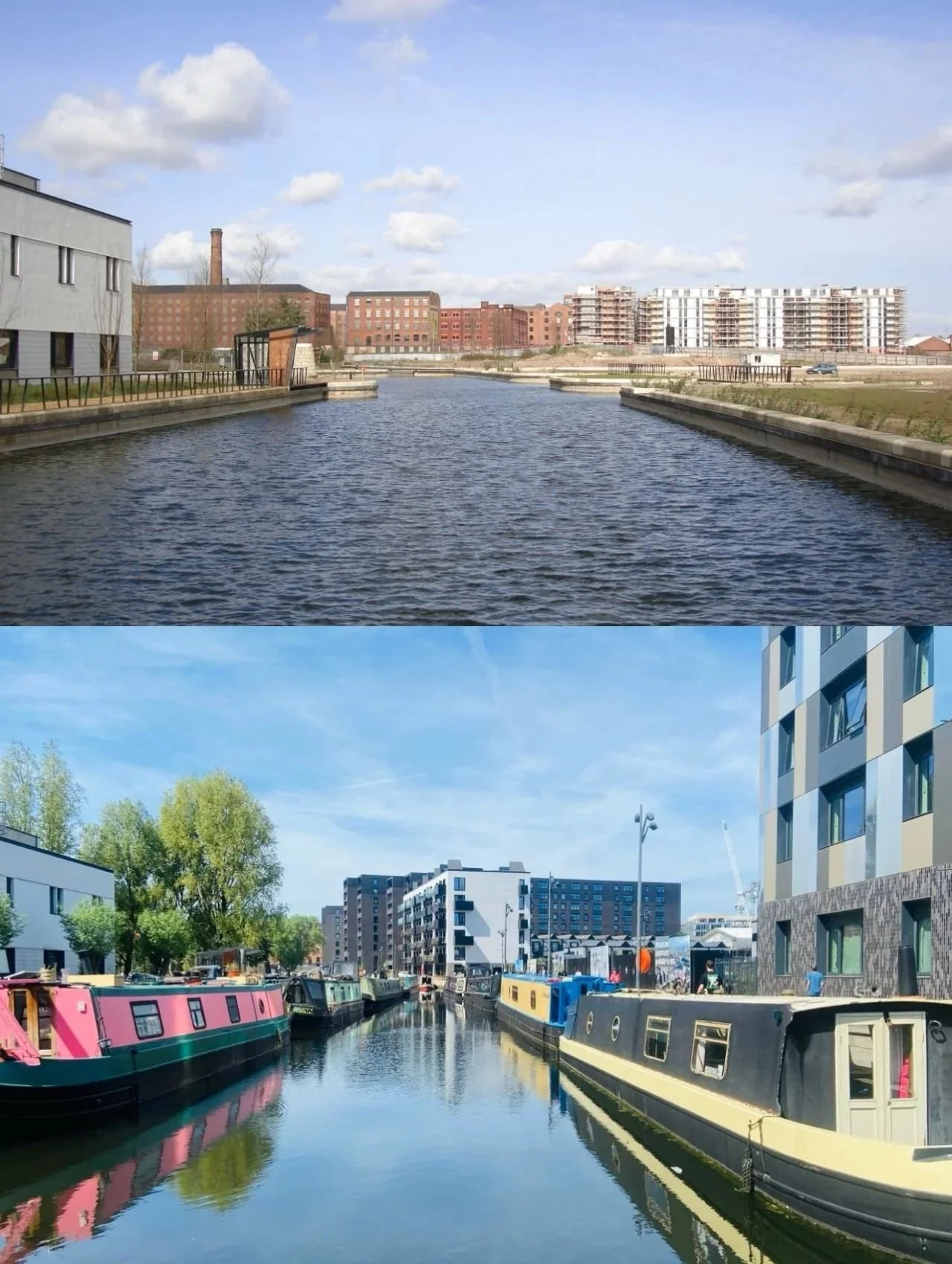 Old Mill Street, looking north towards what is now New Islington Marina and Cotton Field Park