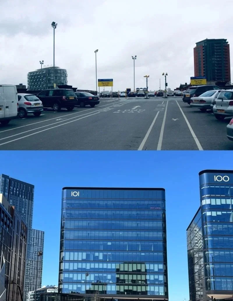 The border between Manchester and Salford