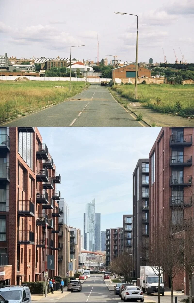 Looking east along Rolling Street in Salford.