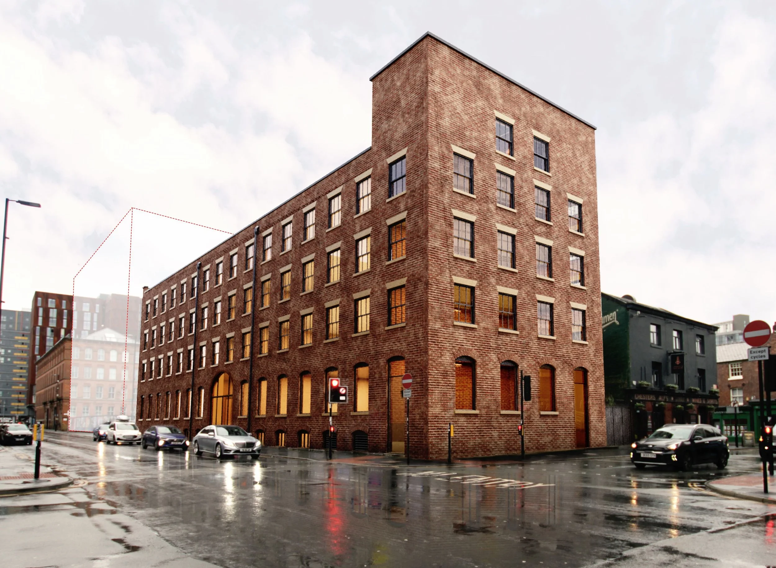 Comprehensive refurbishment of prominent Grade II listed former cotton mill in Manchester's Northern Quarter