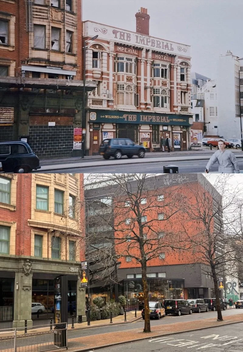 From London Road looking towards the derelict Hoyle’s Warehouse