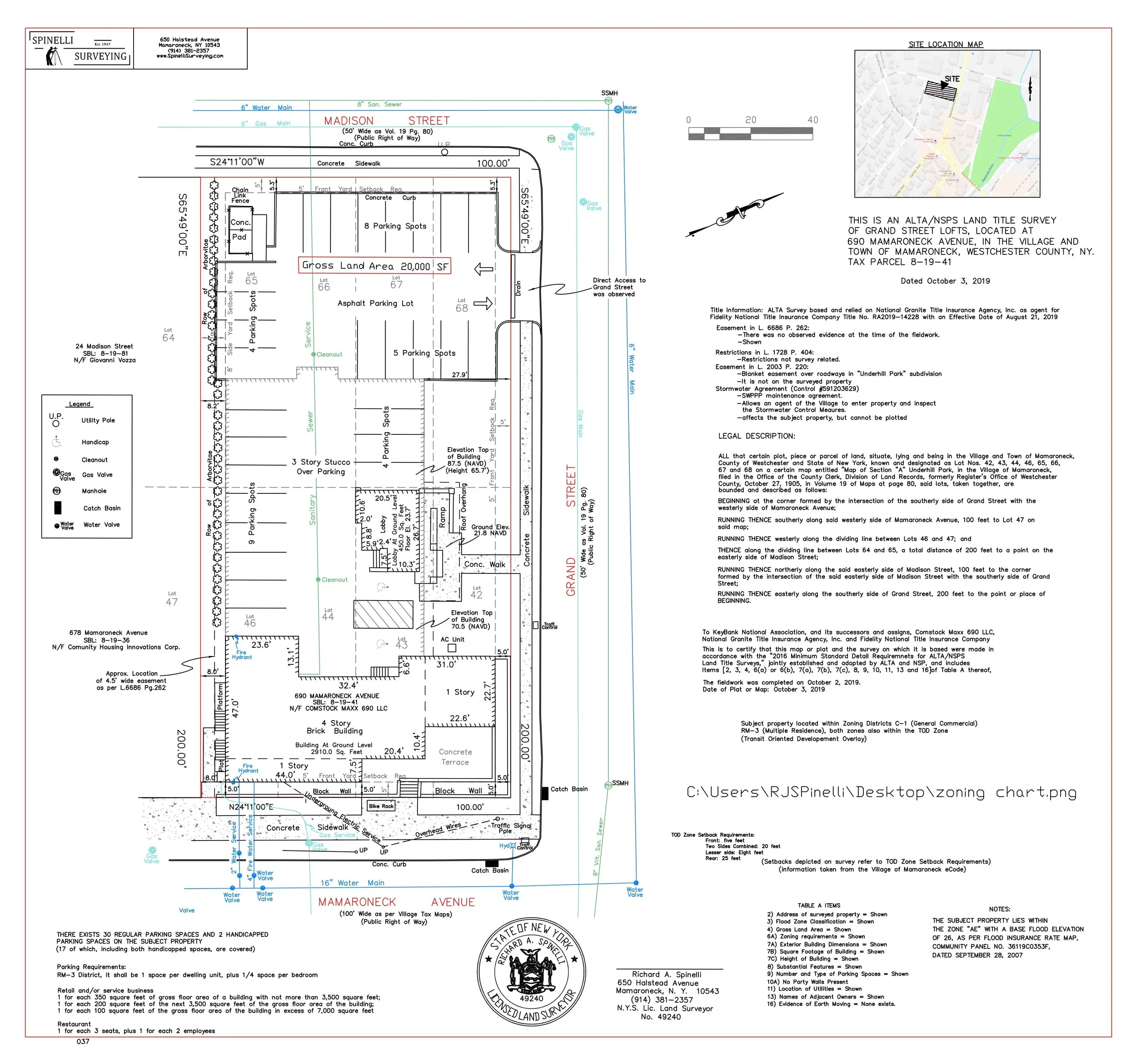 ALTA/NSPS Surveys and Inspections — Spinelli Surveying