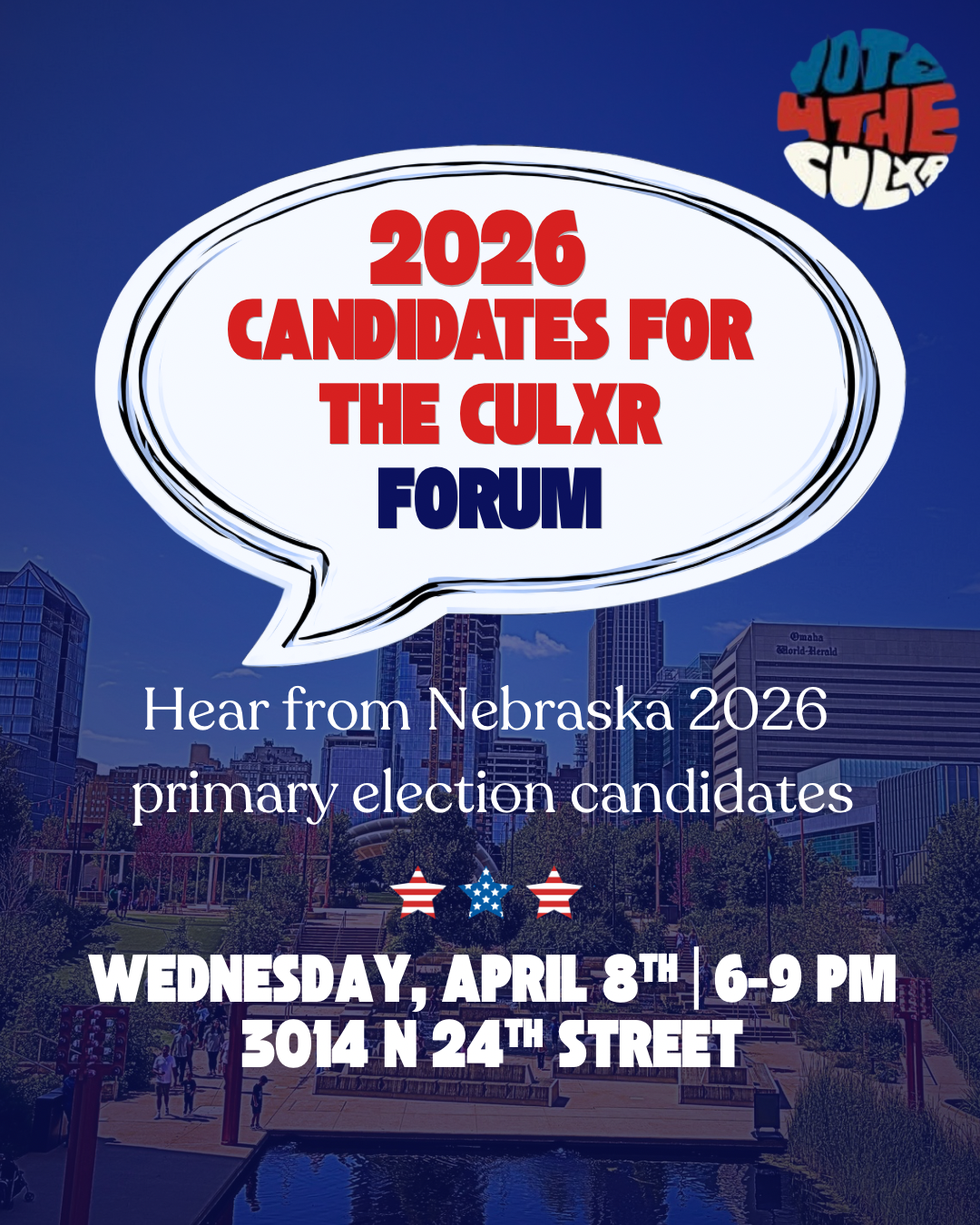 Candidates for the Culxr Forum 4/8