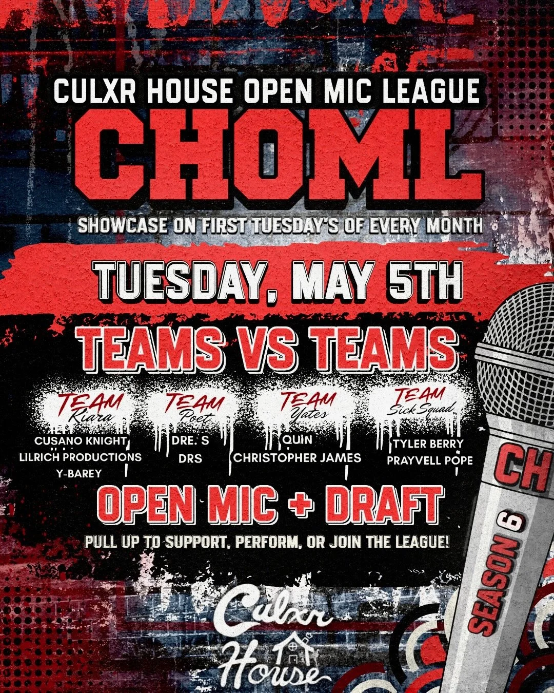 Open Mic|Culxr House Music League 