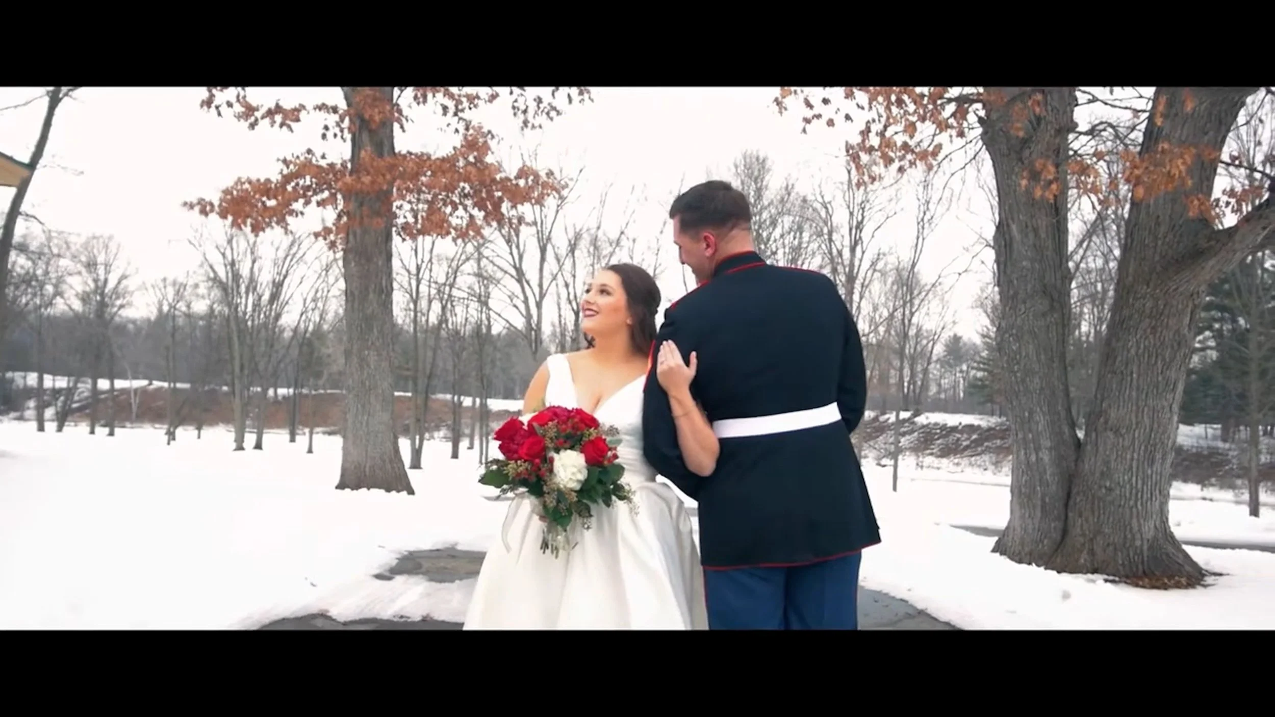 Mike and Emily's Beautiful Winter Wedding