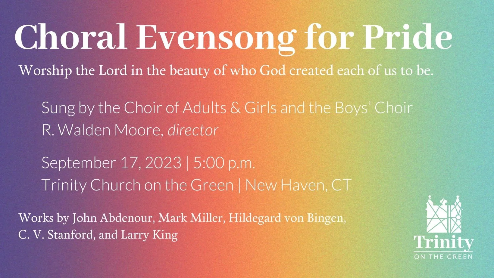 Choral Evensong for PRIDE