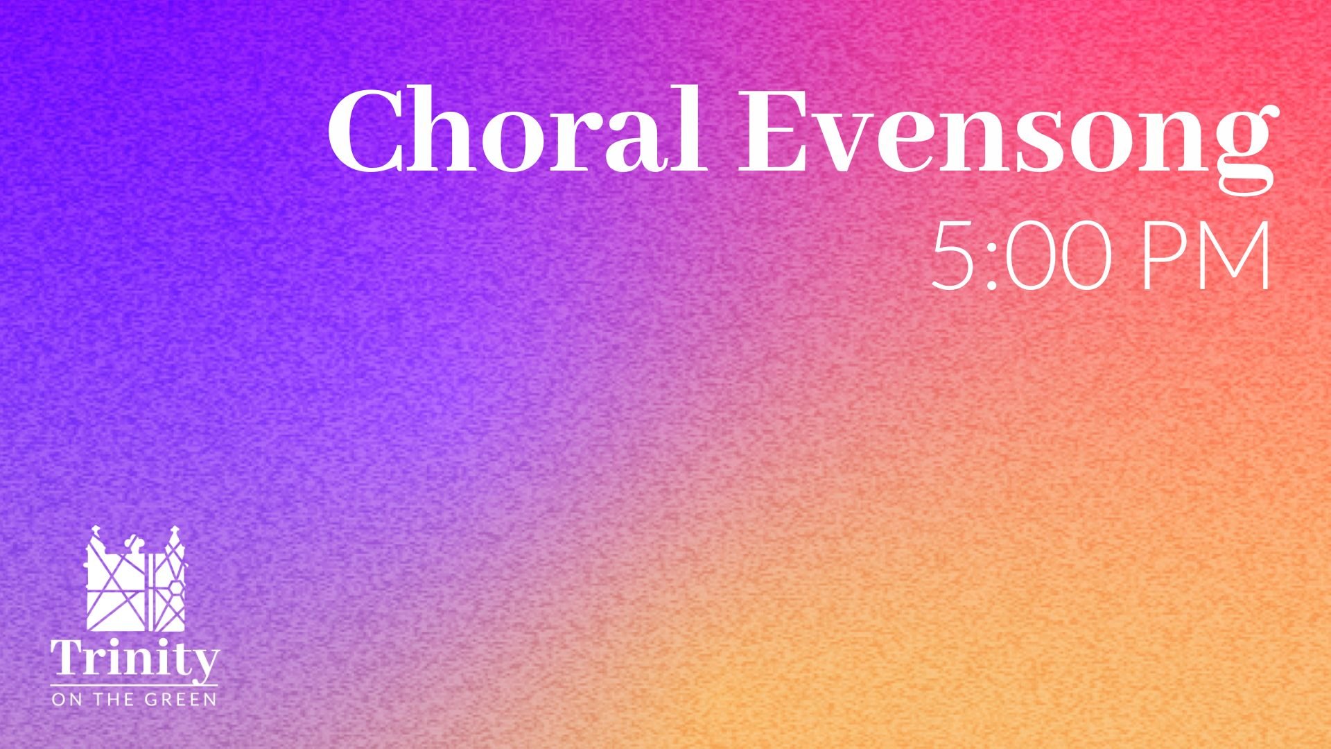 Choral Evensong for Pride