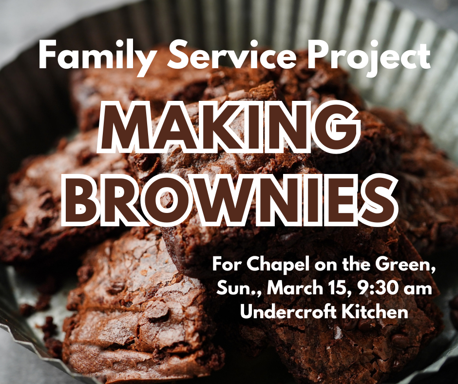 Family Service Project: Making Brownies
