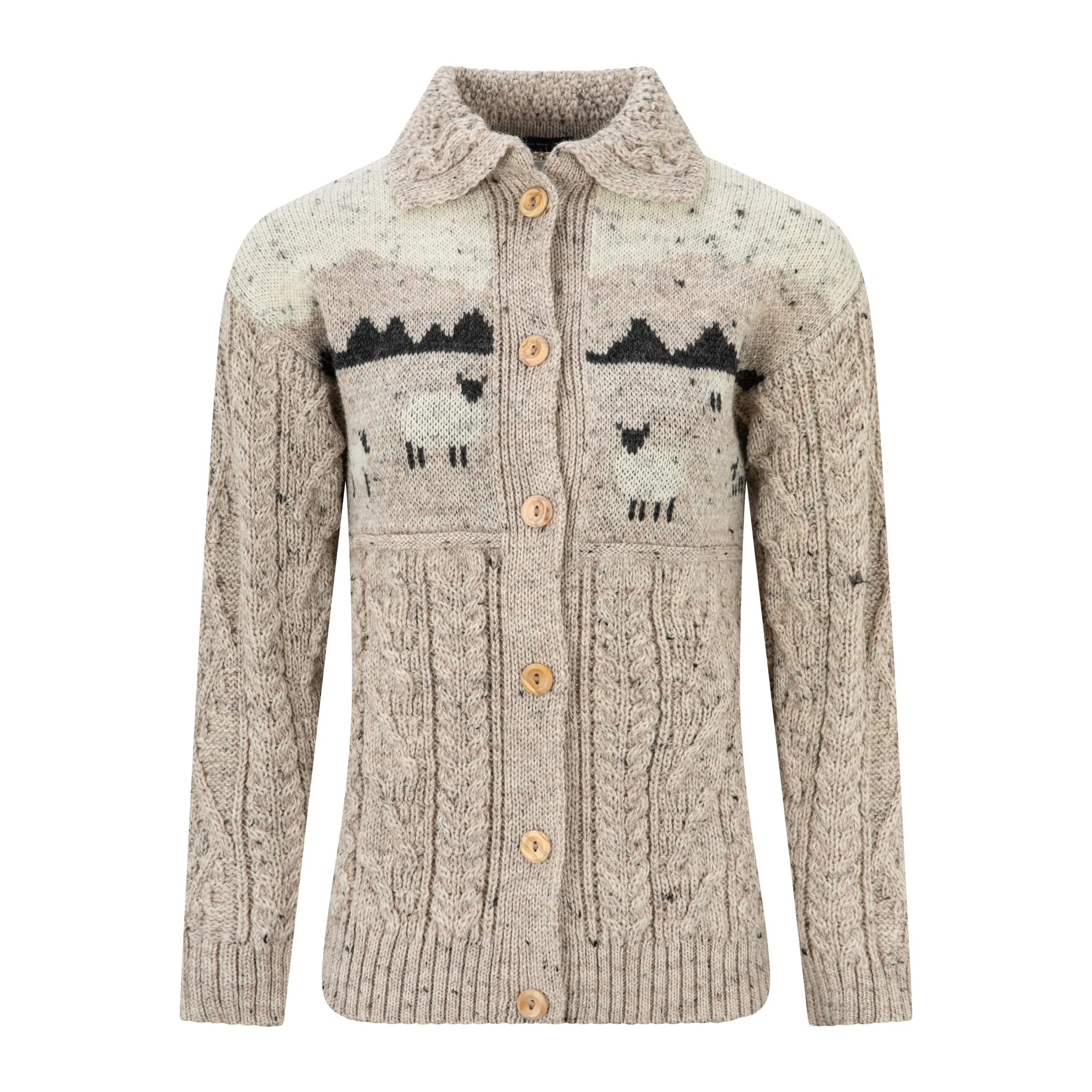 Ladies Sheep Scene Cardigan | Skiddaw Nepp