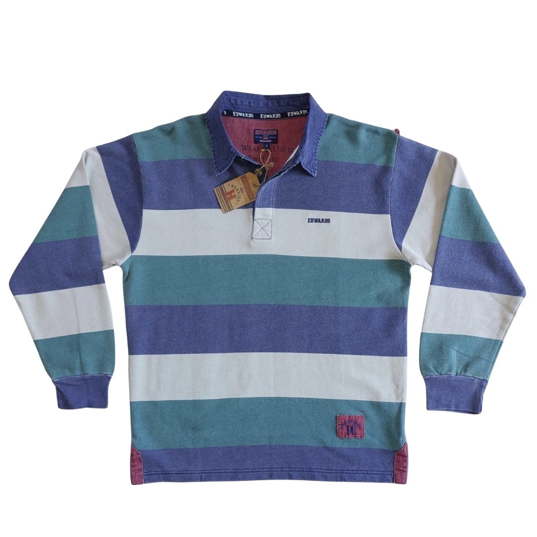 Edwards Heavies Rugby Shirt - Tri-Colour Long Sleeve