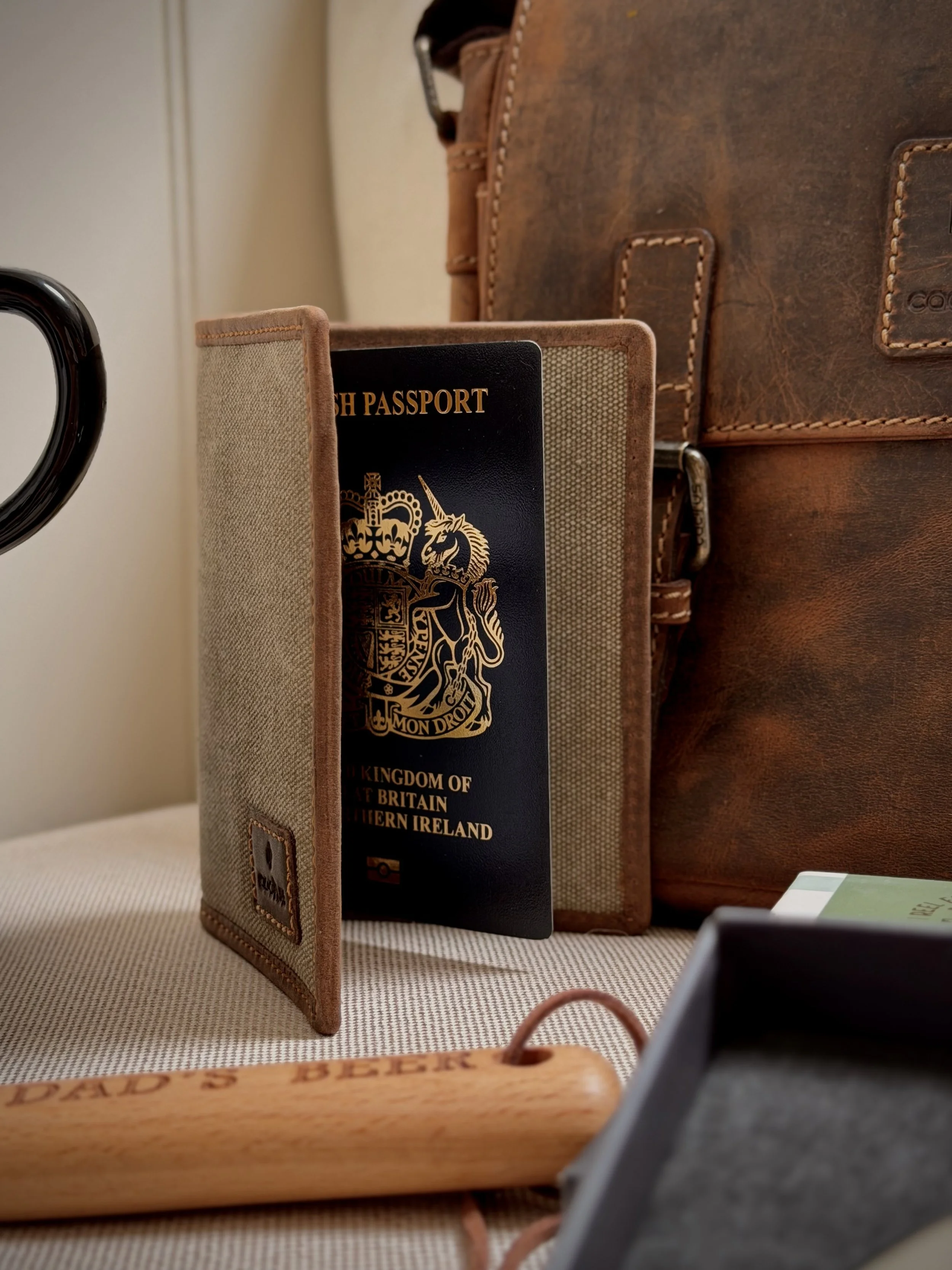 Classic Canvas Passport Holder