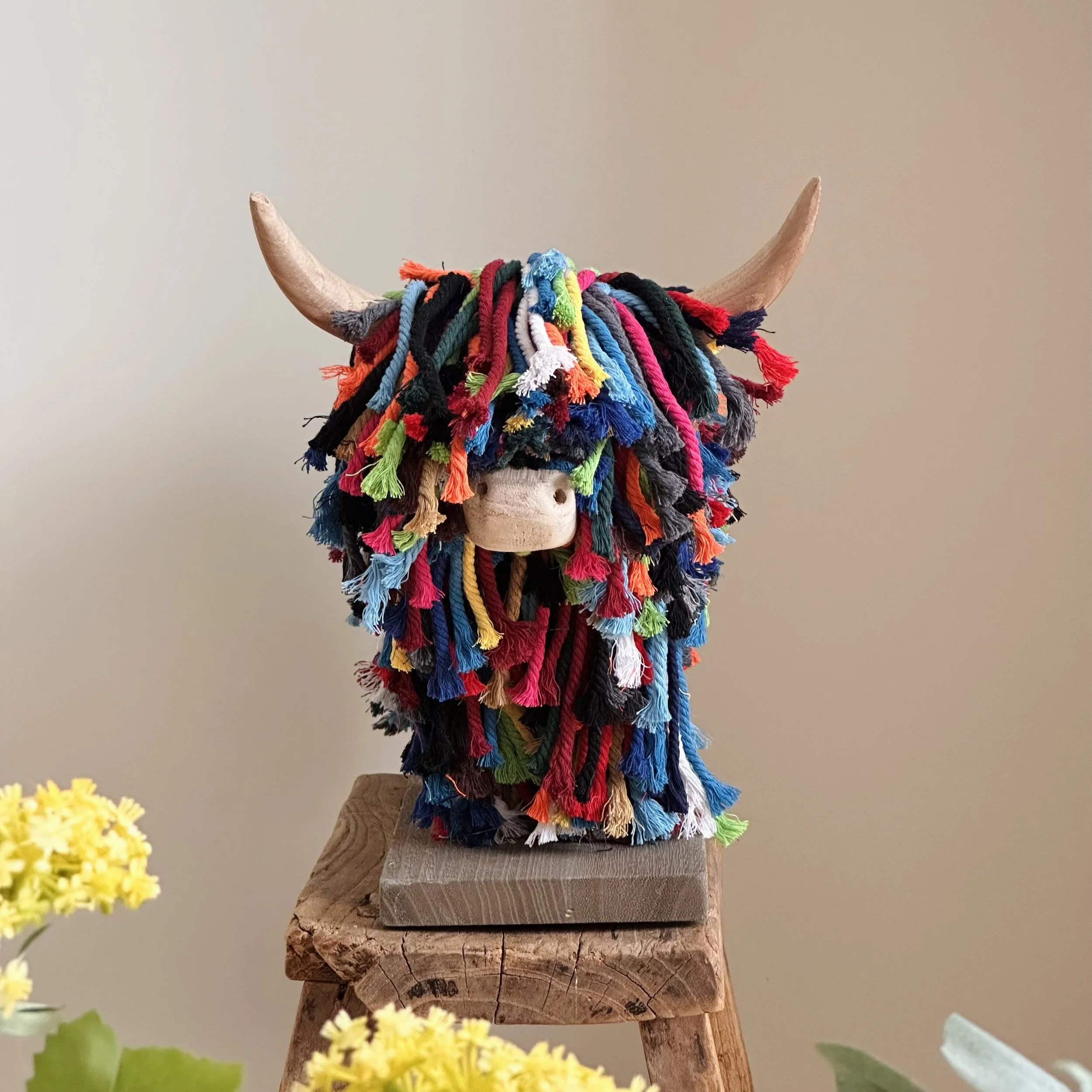 Cotton Multi Cow Sculpture