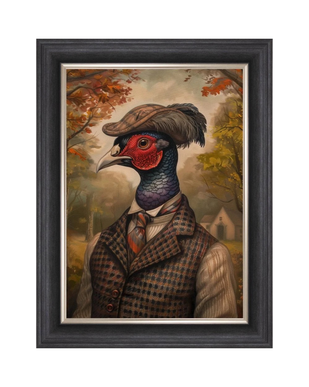 Gentrified Country Pheasant - Framed Art
