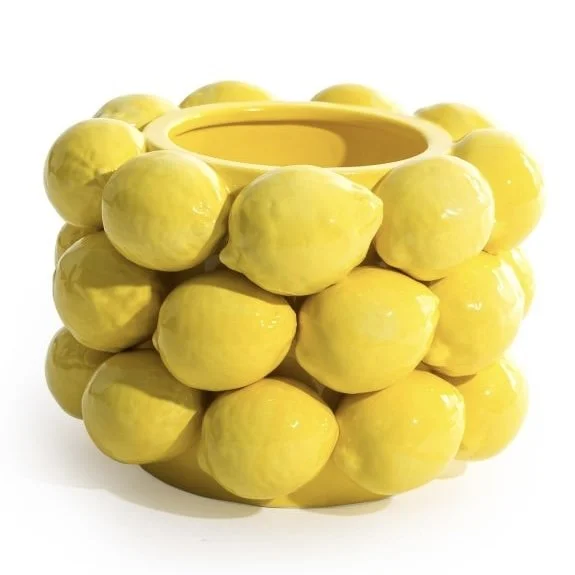 Lemon Bobble Vase