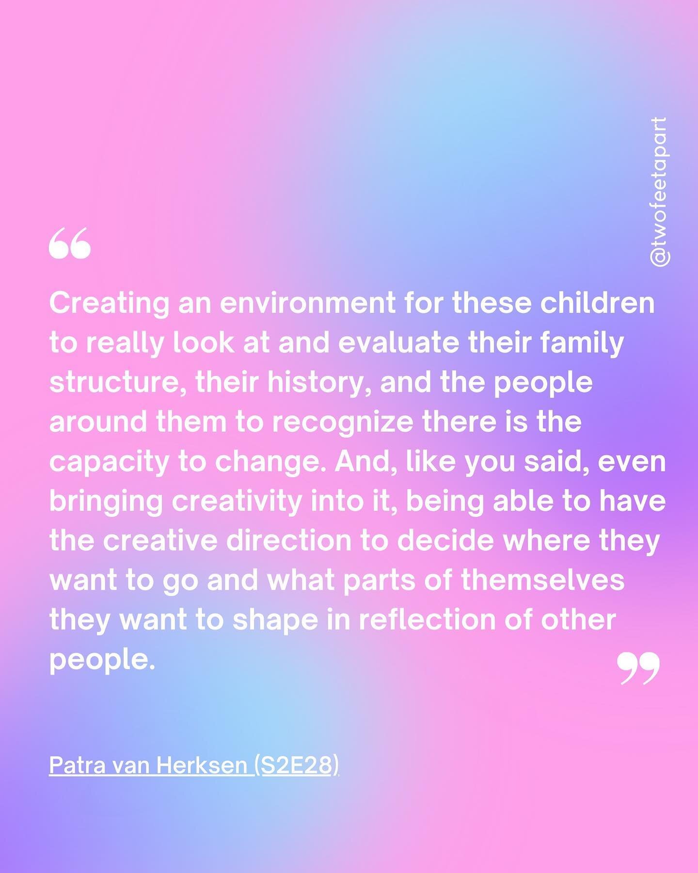 What parts of yourself did you shape in reflection of those around you in your childhood? 

A quote from our &lsquo;Rematriation and Innovation&rsquo; episode with Carolina. We discussed the complexities of raising our children to be better than us, 