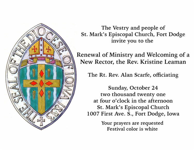Renewal of Ministry and welcoming of a New Rector