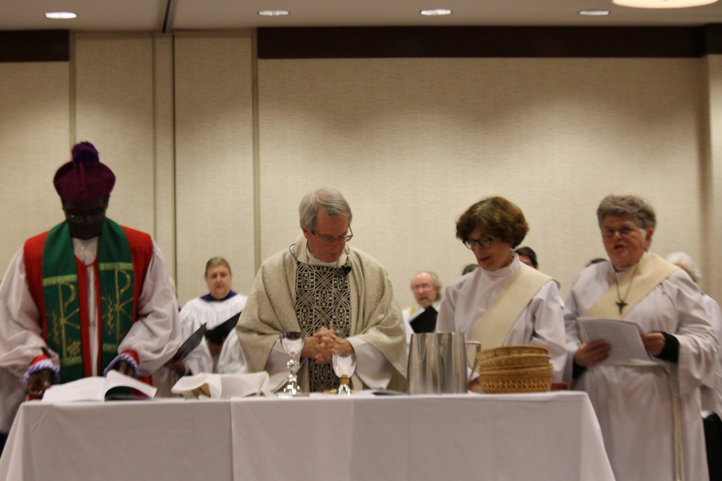  Diocesan Convention 2019  Richard Aquila, Alan Scarfe, Ruth Ratliff, Judith Crossett 