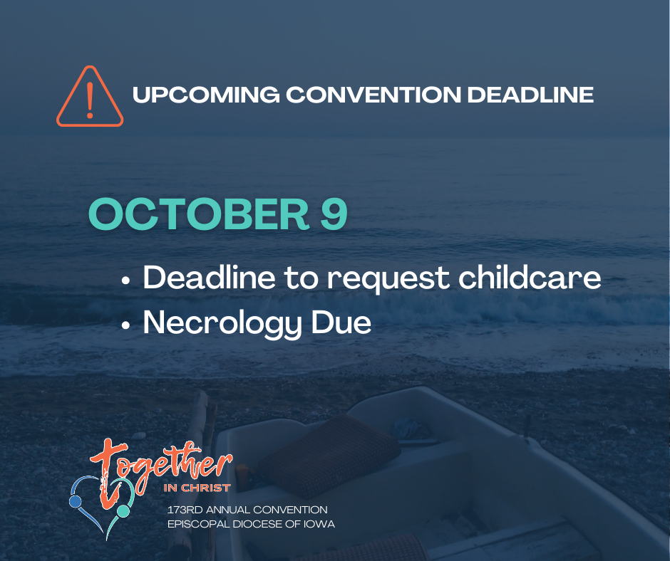 Diocesan Convention Deadline