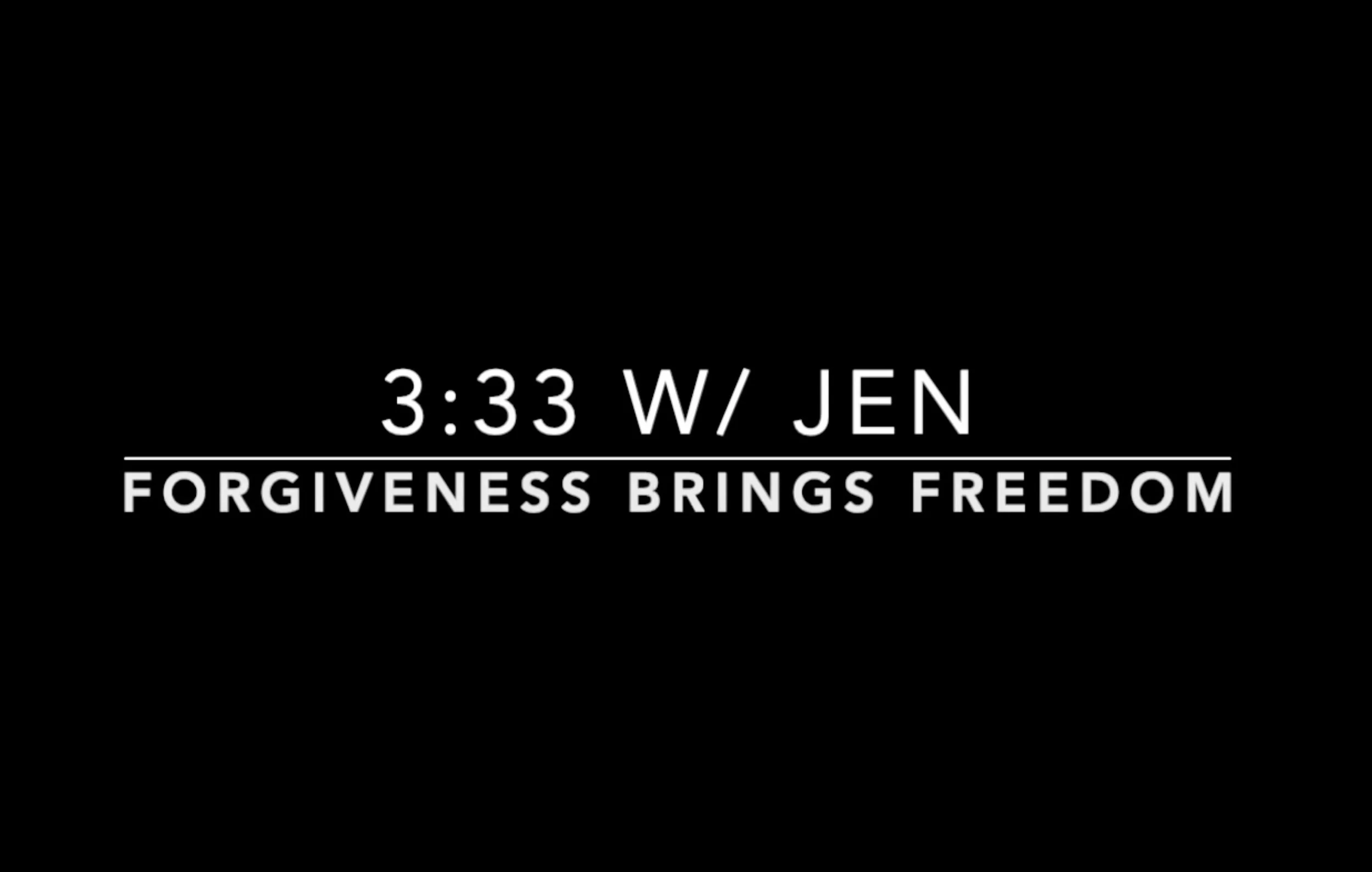 Forgiveness, A Spiritual Laxative.