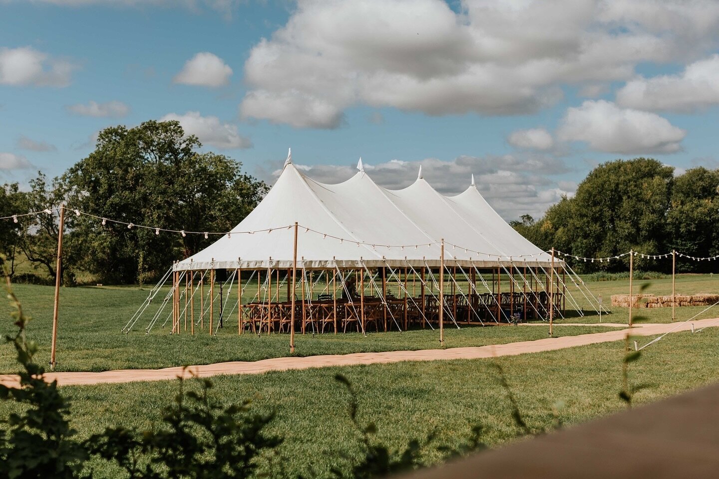 Ceremony tents are becoming an increasingly popular choice amongst couples and we love to see them providing a welcoming space for your nearest and dearest ✨

Not only do they offer a canopy as a wet weather contingency for an outdoor ceremony, our r