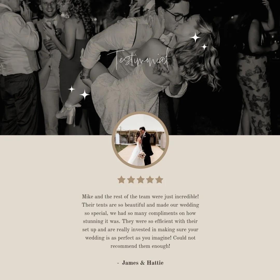✨Testimonial✨

From stunning spaces to seamless service - we&rsquo;re here to make your dream celebration effortless.

We&rsquo;re so touched by this glowing review from James &amp; Hattie 🫶🏻

📸 @charlotteboswellphotography 

#thecanvastentco #mar