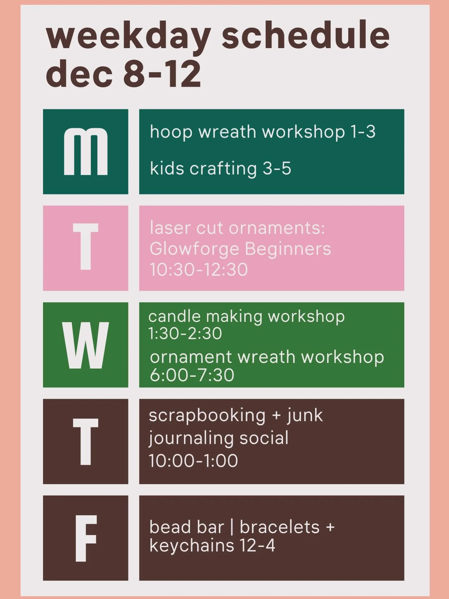 Get your weekday magic on at Design Hive! 🎨✨ Our weekday crafting sessions are packed with festive fun: holiday workshops, DIY gifts, cozy crafts, and drop-in creative time for all ages. Whether you&rsquo;re making something merry or just unwinding 