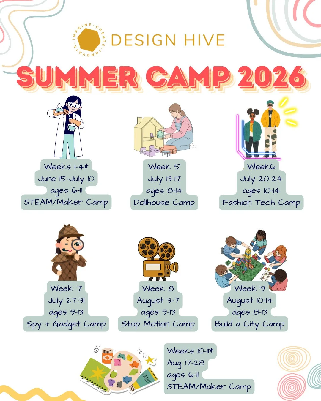 Ready for an unforgettable summer? Registration for our summer camps is officially LIVE! Dive into a world of fun, friendships, and crafty memories waiting to be made. ⁠
⁠
Don&rsquo;t miss out on the chance to explore, create, and play! Grab your spo