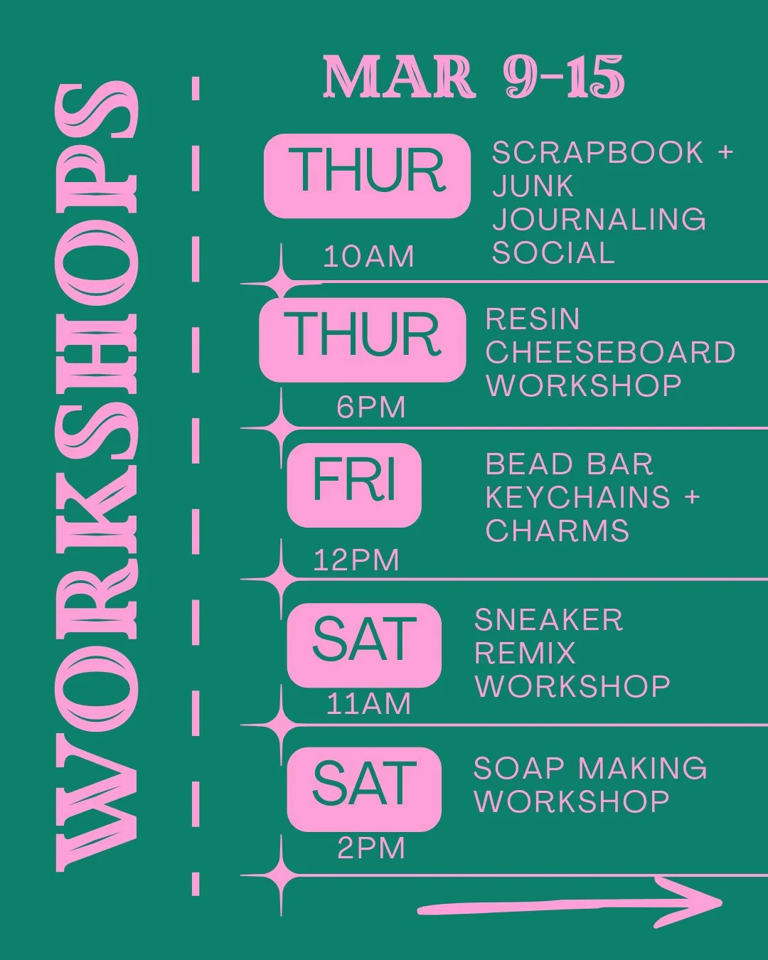 Coming up next week at Design Hive ✨⁠
Workshops, free family events, and plenty of hands-on making! Save this post and grab your spot while spaces are available! ⁠
⁠
Link in bio to register 💛⁠
⁠
⁠
#DesignHiveLA #LosAngelesEvents #LAThingsToDo #LAPar