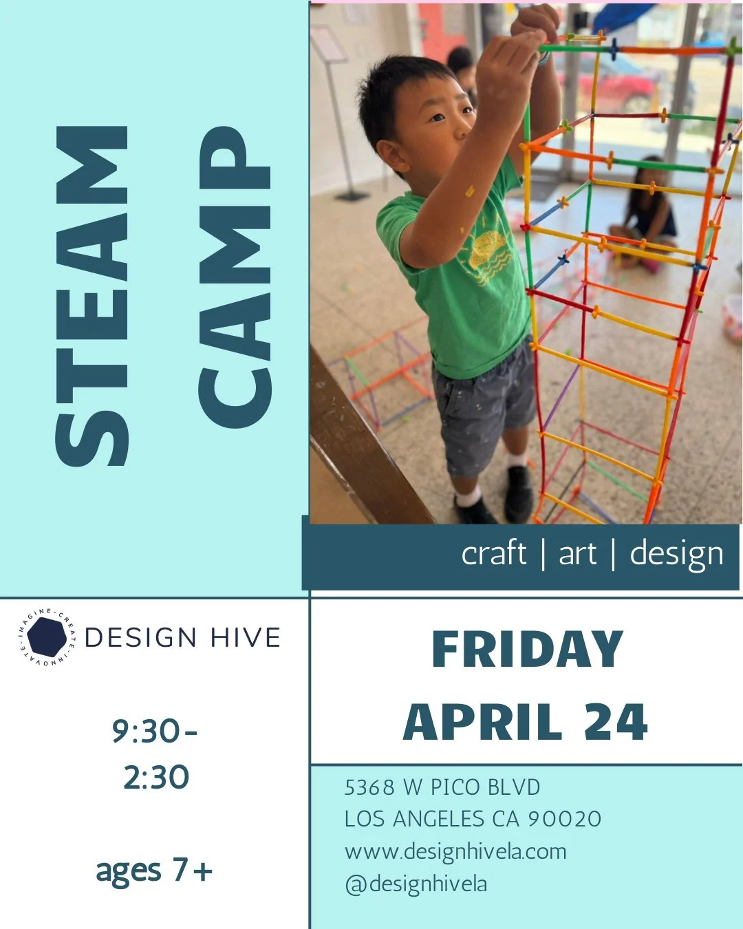 🎉 Ready to turn Friday into Fri-yay? Join us for STEAM Camp, where creativity meets fun for ages 7 and up! ⁠
⁠
Dive into interactive activities that will spark curiosity, ignite imaginations, and maybe even inspire the next great inventor. Don't let